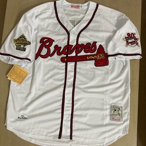 Greg Maddux Atlanta Braves 1995 World Series Patch Jersey RARE Mens XL New